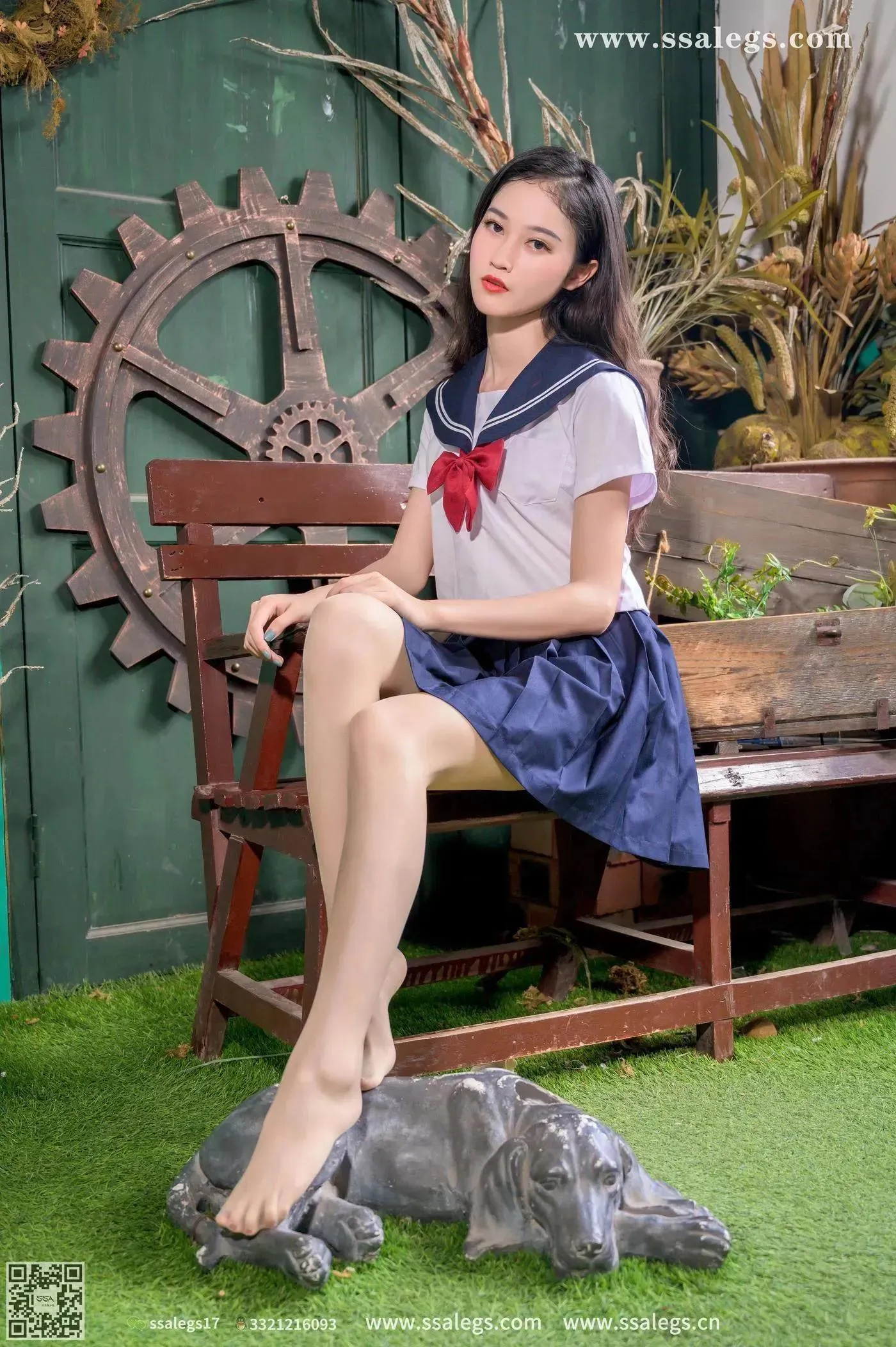 [SSA丝社]超清写真 NO.421 漫漫白色jk制服肉丝写真(上) [84P]插图6